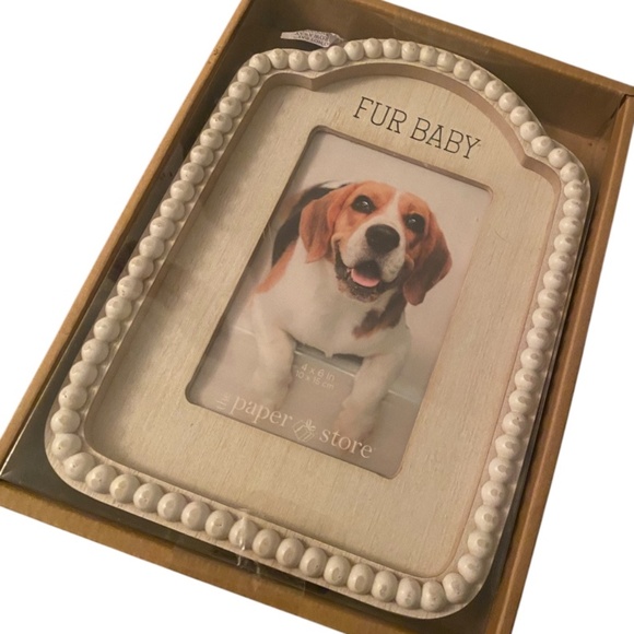 Beaded White Frame - Picture 1 of 1